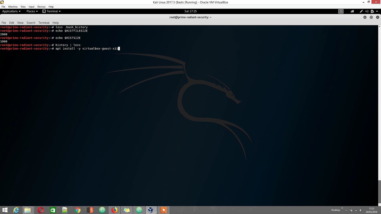 0x13 The bash command history