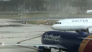 Tornado Swirls Debris at Fort Lauderdale Airport