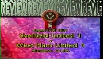 Sheffield United - West Ham United 20-08-1991 Division One