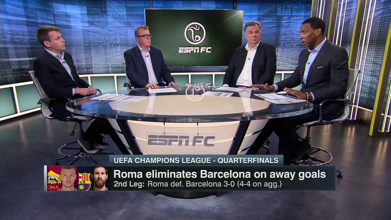 ESPN FC TV Full Show 4/11/2018 - Roma def. Barcelona 3-0, Liverpool def. Manchester City 2-1