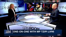 THE SPIN ROOM | With Ami Kaufman | Guest: Leader of Hatnuah Party & Member of Israeli Parliament, Tzipi Livni | Wednesday, April 11th 2018