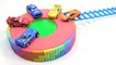 Disney Pixar Cars Lightning Mcqueen Toys & Learn Colors Kinetic Sand Pool Lego W Slime For Kids