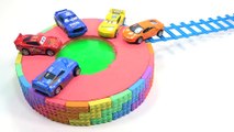 Disney Pixar Cars Lightning Mcqueen Toys & Learn Colors Kinetic Sand Pool Lego W Slime For Kids