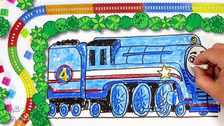 How to Draw Shooting Star Gordon ♦ Thomas and Friends ♦ Drawing and Colors Learning video