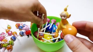 Giant Surprise Egg with Chupa Chups Lollipops & Teletubbies