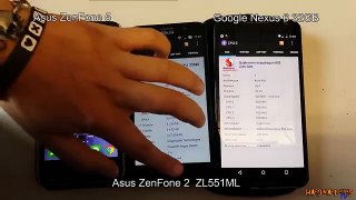 Asus Zenfone 5 vs Zenfone 2 vs Nexus 6
