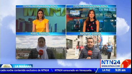 Funcionarios de cárceles en España se encadenan para pedirle al gobierno mejores condiciones