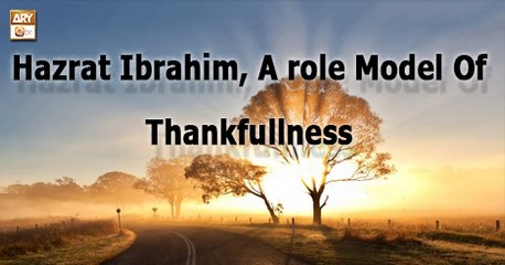 Reflection - 11 Apr 2018 - A role Model of Thankfulness