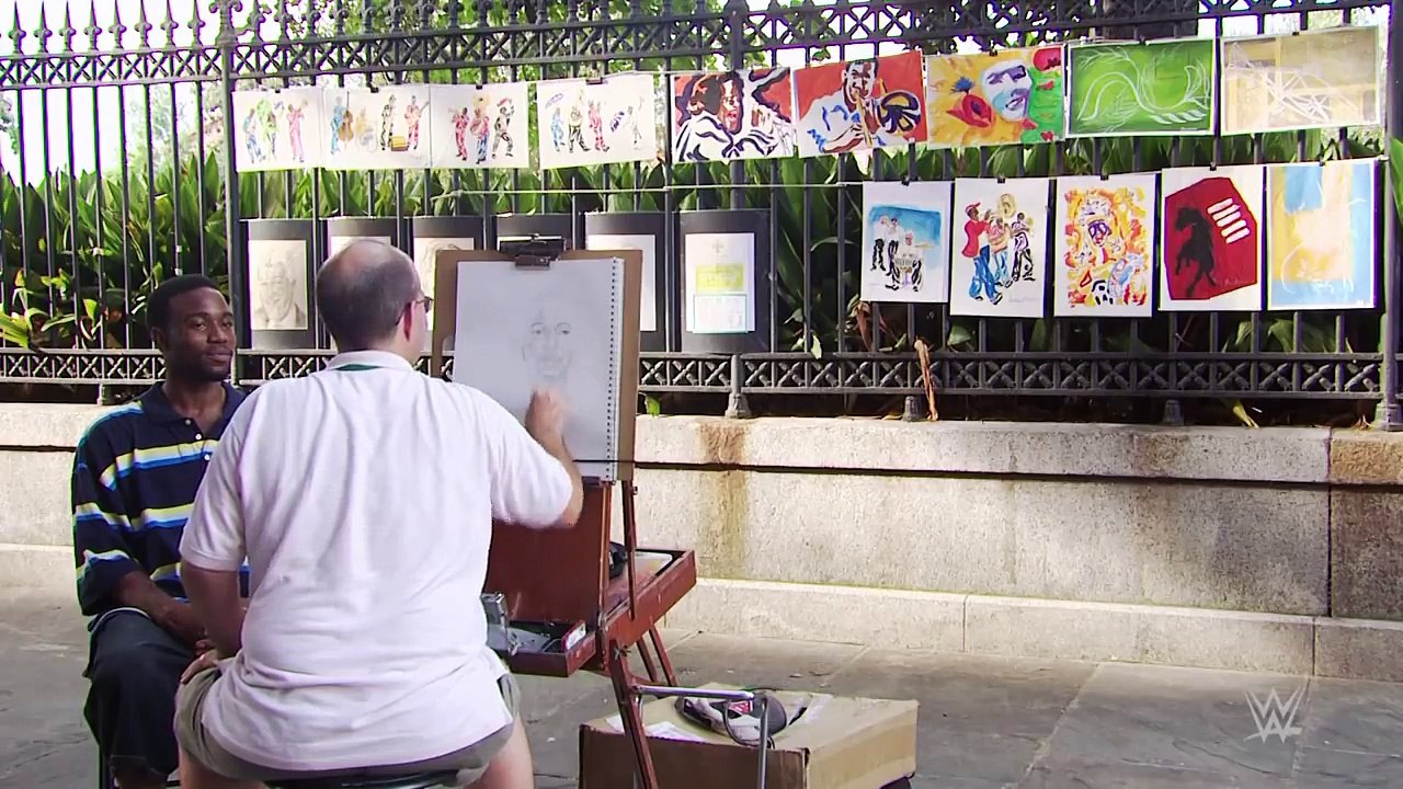 Charlotte Flair's theme played by New Orleans brass band
