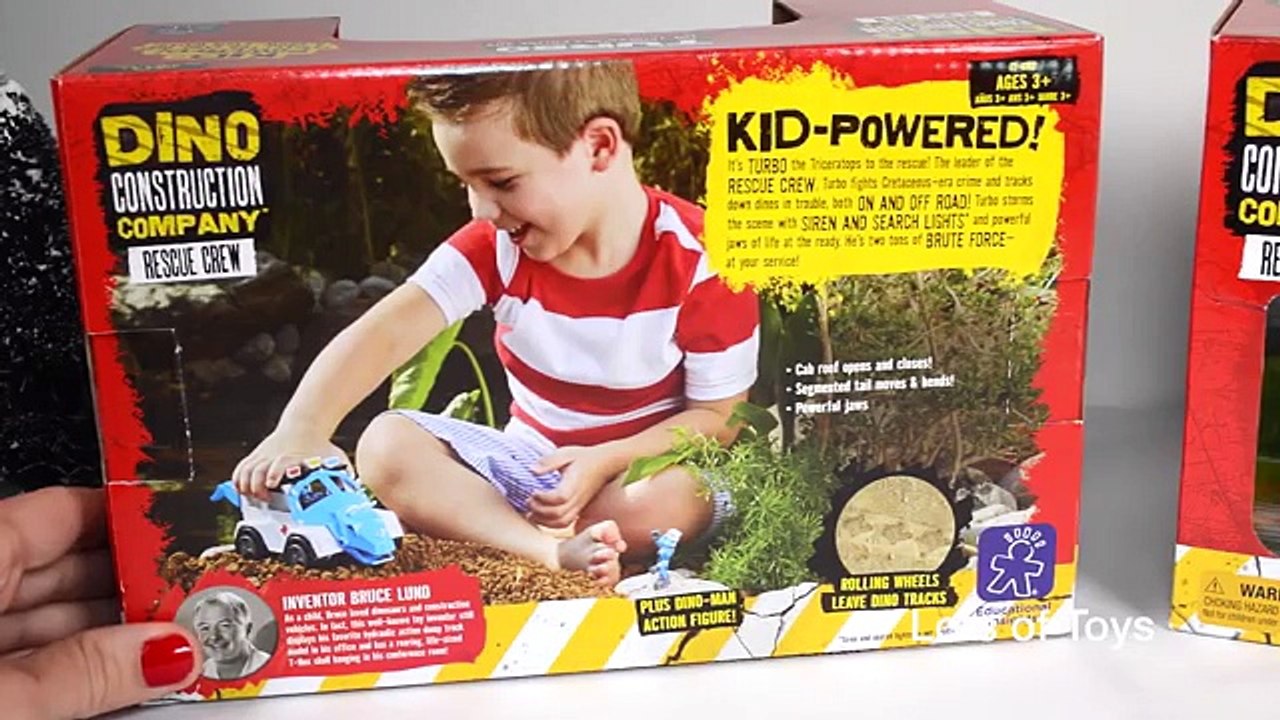 Transformers Toys, Dino Construction Company TURBO Triceratops Police SUV, Blaze Fire Boat, Rescue