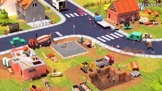 Little Builders - Construction Game | Cartoon for Children | Cement Mixer, Diggers, Cranes, Trucks