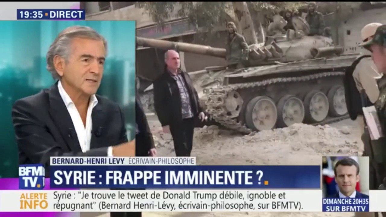 Syrie: "Lutter contre l'islamisme radical, c'était aussi de lutter contre Bashar al-Assad", affirme Bernard Henri-Lévy