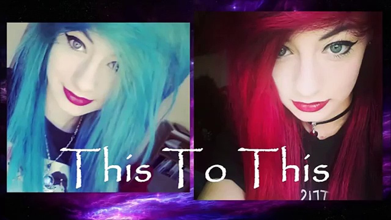 How to get your hair from Blue to Red