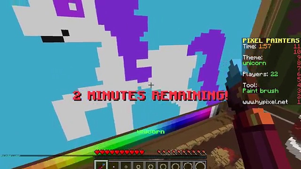 Pixel Painters / Unicorn / My Little Pony Rarity / Cybernova / Minecraft