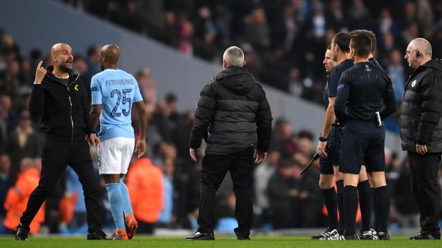 Guardiola left aggrieved by referee decisions