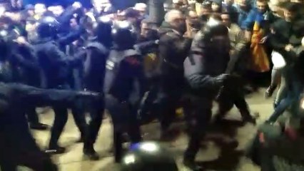 Actuación de los Mossos en las protestas del 26 de marzo