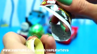 Surprise Eggs Unwrapping Thomas & Percy & Disney Cars2 Lightning McQueen & Kinder Surprise Barbie
