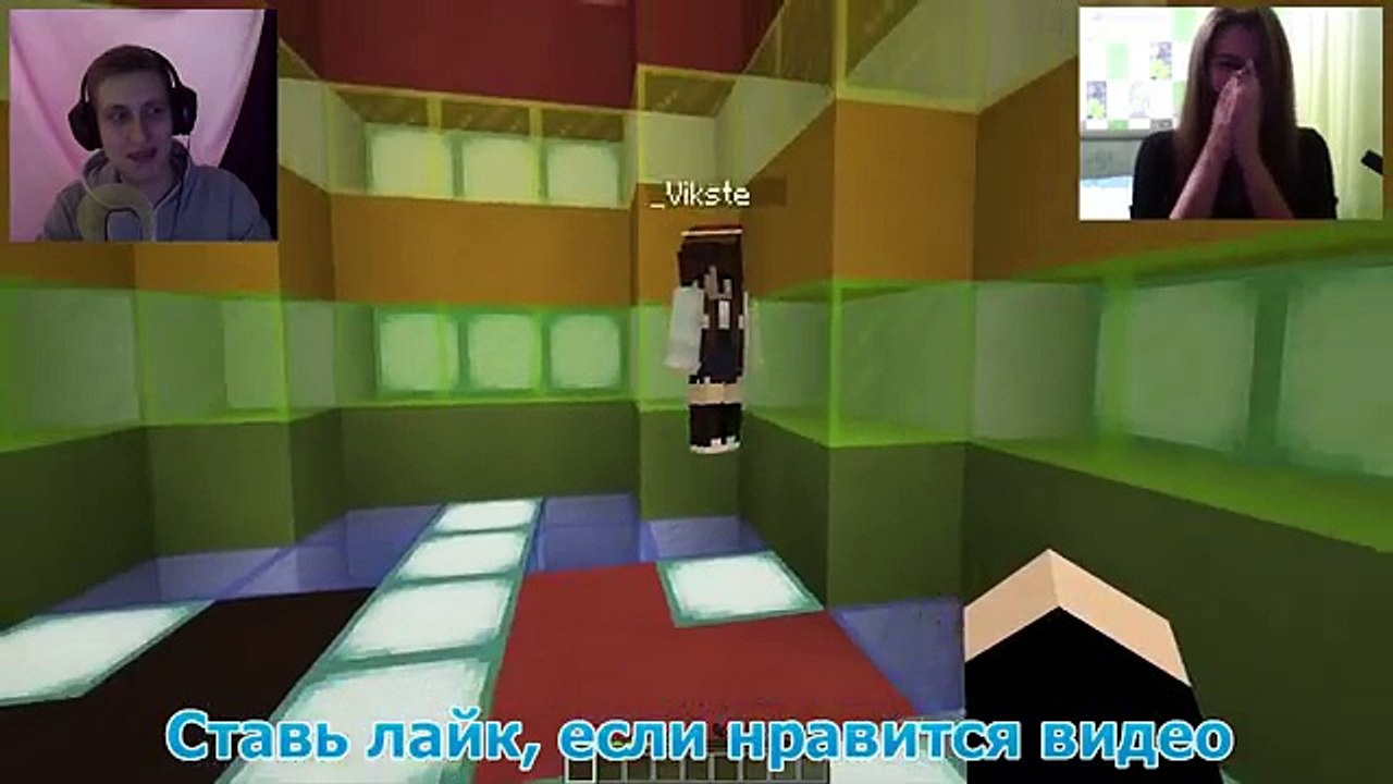 КАРТА МАЙНКРАФТ НА ДВОИХ - БЕЗУМНЫЙ ПАРКУР