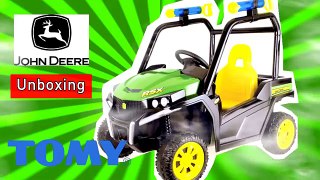 John Deere Gator Ride On Car Toy Unboxing Assemble by Tomy DIY 2017
