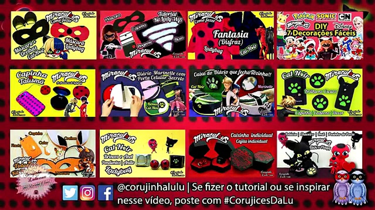 DIY Miraculous: Como Fazer capas de CADERNO da Ladybug, Cat Noir e Hawk Moth | VOLTA ÀS AULAS