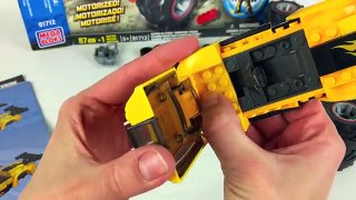 Hot Wheels Mega Bloks Monster Truck Lego 3in1 Motor 91712 Construction Cars Toy Video