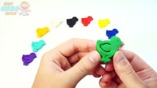 Play and Learn Colours with Play Doh Ducks Modelling Clay Learn Numbers in English for Kids