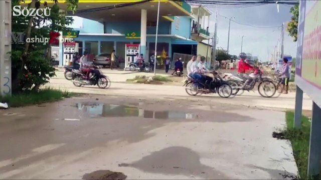 Şehir merkezinde şaşkına çeviren görüntü