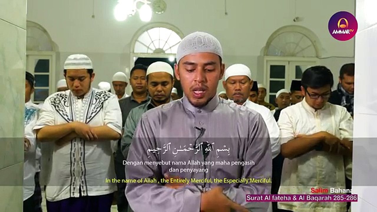 Imam Suara Merdu | Surat Al Fateha, Ayat Kursi, Al Baqarah 285-286 | Salim Bahanan
