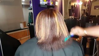 Feathers on Relaxer Free, Color Treated Hair