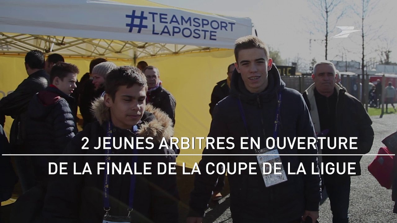 2 Jeunes Arbitres en ouverture de la Coupe de la Ligue 2018