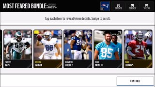 Madden Mobile Most Fear Bundle Opening