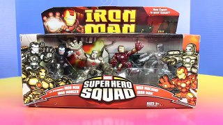 Marvel Super Hero Squad With Iron Man War Machine Iron Monger & Imaginext Joker