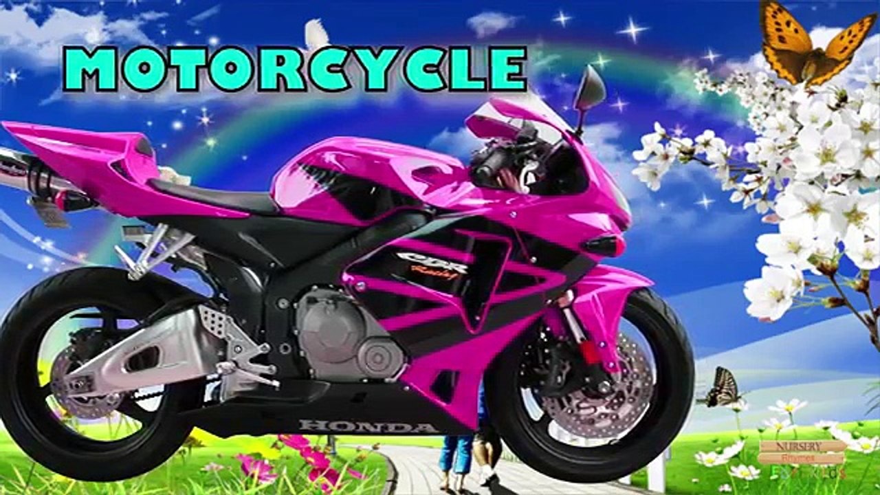 3D Captain America Finger Family | Learning Street Vehicles For Kids | 3D Superheros Bike Racing