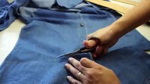 Conjunto jeans customizado com roupas de brechó Diy Upcycled - Suellen Redesign