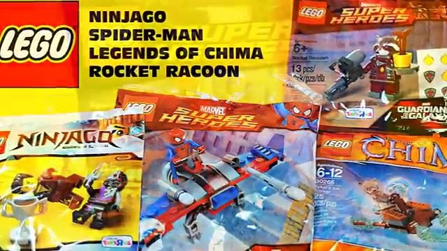 LEGO POLYBAGS with Spider-Man Legends of Chima Ninjago & Rocket Racoon  ToysRUs Exclusives – Видео Dailymotion