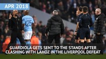 Guardiola v Lahoz - what Pep said to get sent off