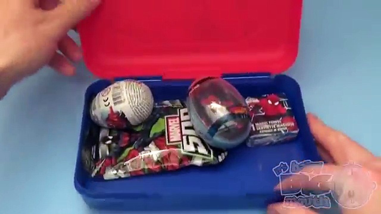 Baby Big Mouth Surprise Egg Pencil Case! With a Huge Giant Jumbo Spider-Man Egg!