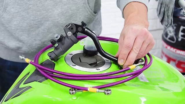 Установка Дублера Заднего Тормоза на Ninja ZX6R 09