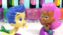 DIY BUBBLE GUPPIES Color Change Nail Polish Kids Craft Activity
