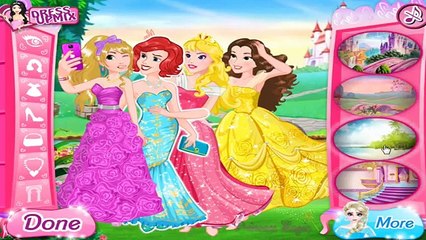 ♡ Disney Princess Selfie - Ariel Cinderella Belle & Rapunzel ♡ Dress Up Game for Baby Girls