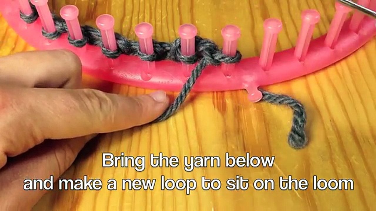 How to Loom Knit an Infinity Scarf in Elongated Stitch using a Round Loom (DIY Tutorial)