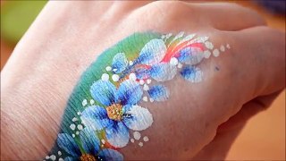 Face Painting Techniques: Double Dipped Flowers