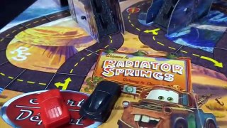 Disney Pixar Cars 3 Movie Risky Raceway Childrens Board game - Unboxing and Play - Spin Master