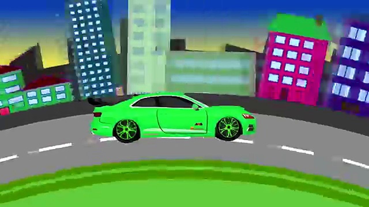 Green Sports Car and Car Wash | Zielone Auto Sportowe i Auto Myjnia Samochodowa