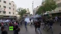 Así dispersa Israel a los manifestantes palestinos en Cisjordania