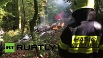 PRIMERAS IMÁGENES: Dos aviones chocan en vuelo en Eslovaquia