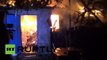 Donetsk en llamas: los intensos combates dejan varias familias sin hogar