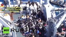 Se hunde un barco con 700 migrantes africanos a bordo