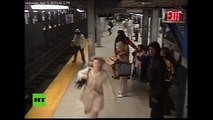 'Heroísmo en el metro de Filadelfia': Joven se lanza a las vías y salva a un despistado