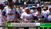 Colombia: Miles de personas marchan por la paz y el final del conflicto armado